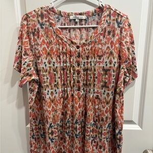 Rose & Olive Women's Multicolor Patterned Blouse